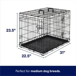 Frisco Heavy Duty Fold & Carry Double Door Collapsible Wire Dog Crate 10 Frisco Heavy Duty Fold & Carry Double Door Collapsible Wire Dog Crate -Frisco 109789 PT1. AC SS1800 V1669651790