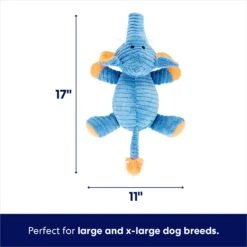 Frisco Corduroy Plush Squeaking Elephant Dog Toy -Frisco 152830 PT1. AC SS1800 V1692019982