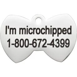 Frisco Stainless Steel Personalized Dog & Cat ID Tag, Bow Tie -Frisco 152997 PT4. AC SS1800 V1548964681