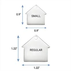 Frisco Stainless Steel Personalized Dog ID Tag, Dog House -Frisco 153000 PT6. AC SS1800 V1541090216