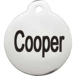 Frisco Personalized Dog & Cat Tag, Round -Frisco 153015 PT2. AC SS1800 V1548964840