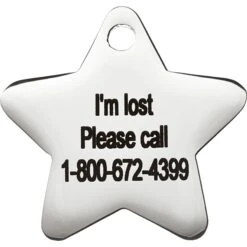 Frisco Stainless Steel Personalized Dog & Cat ID Tag, Star -Frisco 153017 PT4. AC SS1800 V1548964862