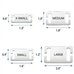 Frisco Stainless Steel Slide-On Personalized Dog & Cat Tag, Open Design -Frisco 153050 PT5. AC SS1800 V1644016281