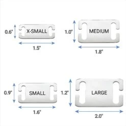 Frisco Stainless Steel Slide-On Personalized Dog & Cat Tag, Open Design -Frisco 153050 PT6. AC SS1800 V1540560189