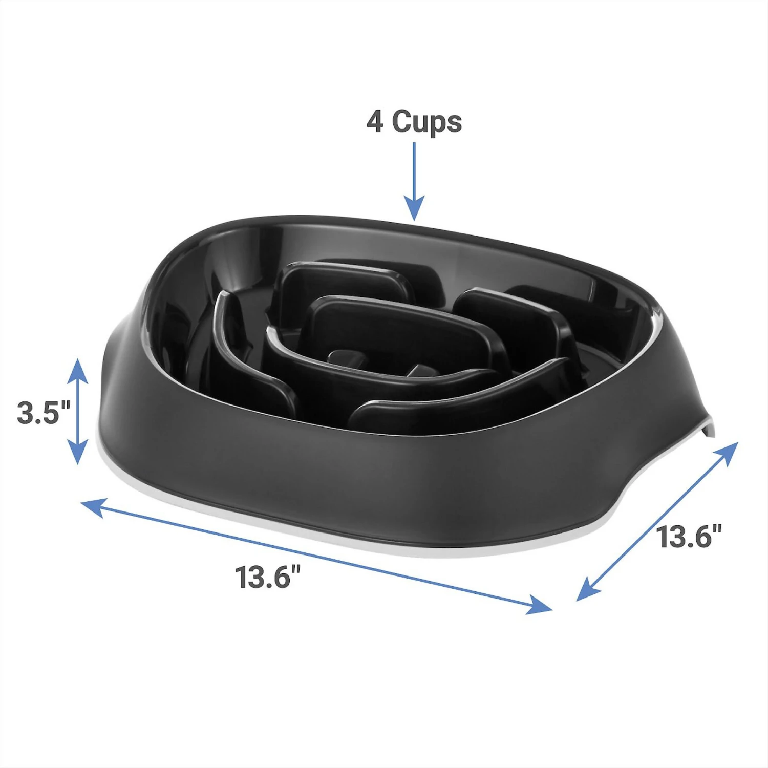 Frisco Non-Skid Slow Feeder Dog & Small Pet Bowl 4 Frisco Non-Skid Slow Feeder Dog & Small Pet Bowl - Image 2