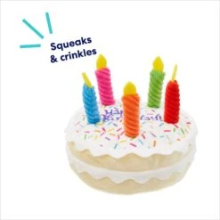Frisco Birthday Cake Plush Squeaky Dog Toy -Frisco 162839 PT2. AC SS1800 V1695670718
