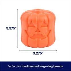 Frisco Halloween Pumpkin Rubber Treat Dispenser Dog Toy, Medium/Large -Frisco 164763 PT1. AC SS1800 V1689878909