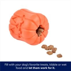 Frisco Halloween Pumpkin Rubber Treat Dispenser Dog Toy, Medium/Large -Frisco 164763 PT3. AC SS1800 V1689878520