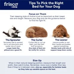 Frisco Quilted Orthopedic Pillow Cat & Dog Bed W/Removable Cover -Frisco 165196 PT7. AC SS1800 V1668203950