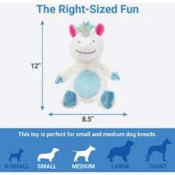 Frisco Unicorn Textured Plush Squeaky Dog Toy -Frisco 174699 PT1. AC SS1800 V1574719131