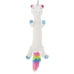 New Release 7 Frisco Unicorn Skinny Plush Squeaky Dog Toy