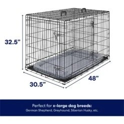 Frisco Heavy Duty Fold & Carry Double Door Collapsible Wire Dog Crate & Mat Kit 11 Frisco Heavy Duty Fold & Carry Double Door Collapsible Wire Dog Crate & Mat Kit -Frisco 212618 PT1. AC SS1800 V1667227937