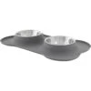 Frisco Silicone Stainless Steel Double Diner Dog & Cat Bowl -Frisco 215990 MAIN. AC SS1800 V1591020093