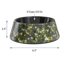 Frisco Camo Paint Splashed Melamine Bowl -Frisco 216066 PT1. AC SS1800 V1600374375