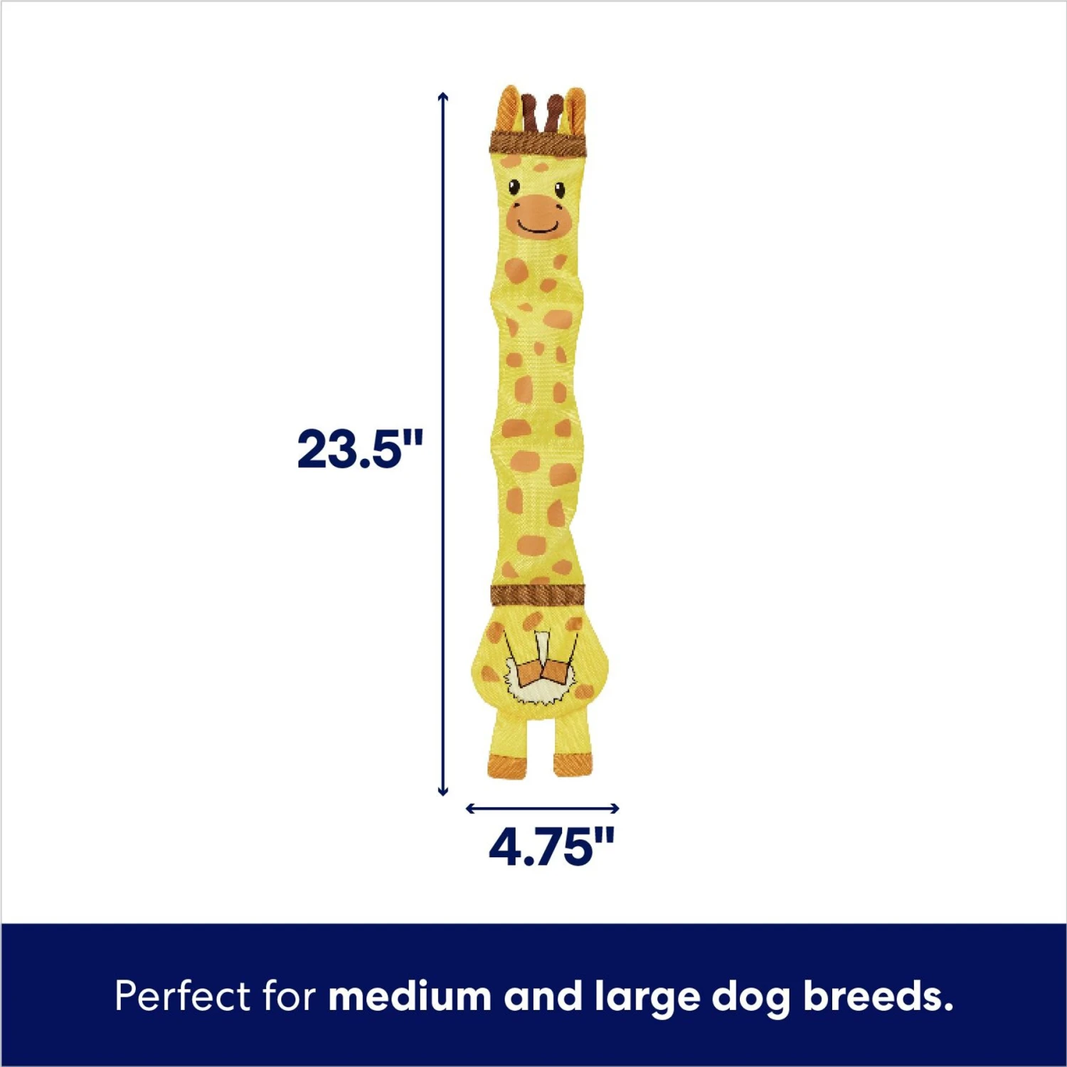 Frisco Giraffe Ballistic Nylon Stuffing-Free Squeaky Dog Toy 4 Frisco Giraffe Ballistic Nylon Stuffing-Free Squeaky Dog Toy - Image 2
