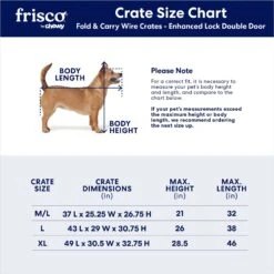 Frisco Heavy Duty Enhanced Lock Double Door Fold & Carry Wire Dog Crate & Mat Kit 12 Frisco Heavy Duty Enhanced Lock Double Door Fold & Carry Wire Dog Crate & Mat Kit -Frisco 233736 PT2. AC SS1800 V1667228087