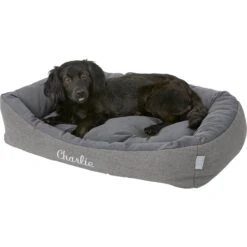 Frisco Rectangular Personalized Bolster Dog Bed W/Removable Cover 11 Frisco Rectangular Personalized Bolster Dog Bed W/Removable Cover -Frisco 234946 PT1. AC SS1800 V1600207891