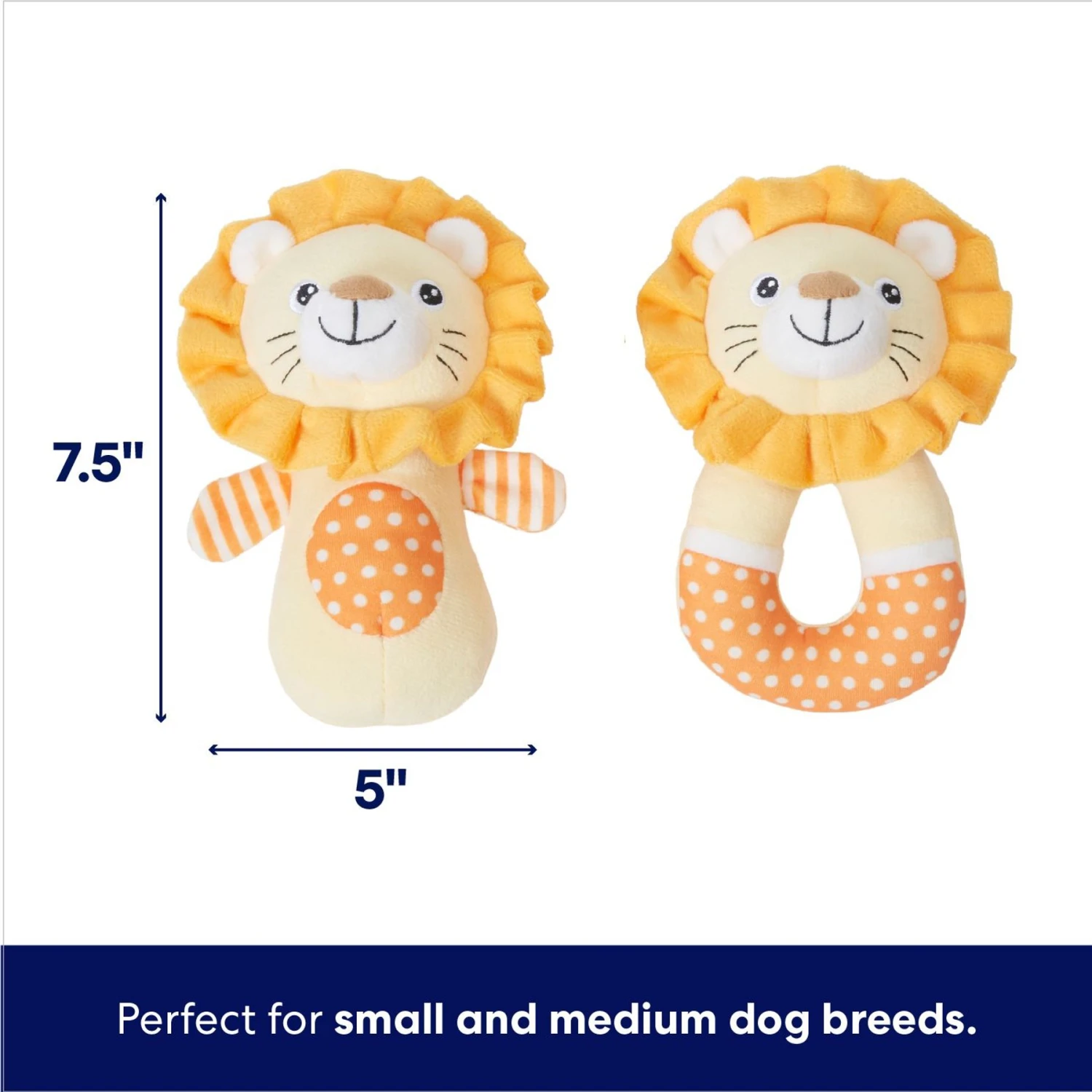 Frisco Lion Plush Squeaky Puppy Toy 4 Frisco Lion Plush Squeaky Puppy Toy - Image 2