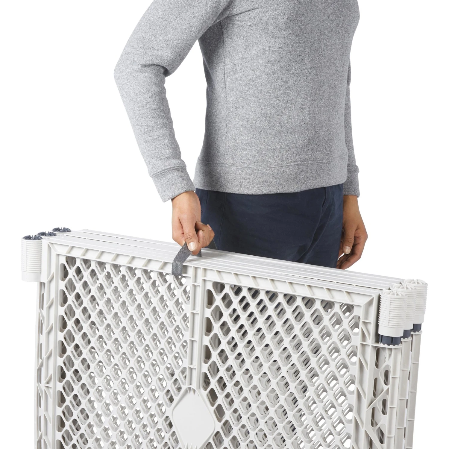 Frisco 6-Panel Plastic Exercise Dog Playpen, Light Gray 8 Frisco 6-Panel Plastic Exercise Dog Playpen, Light Gray - Image 6