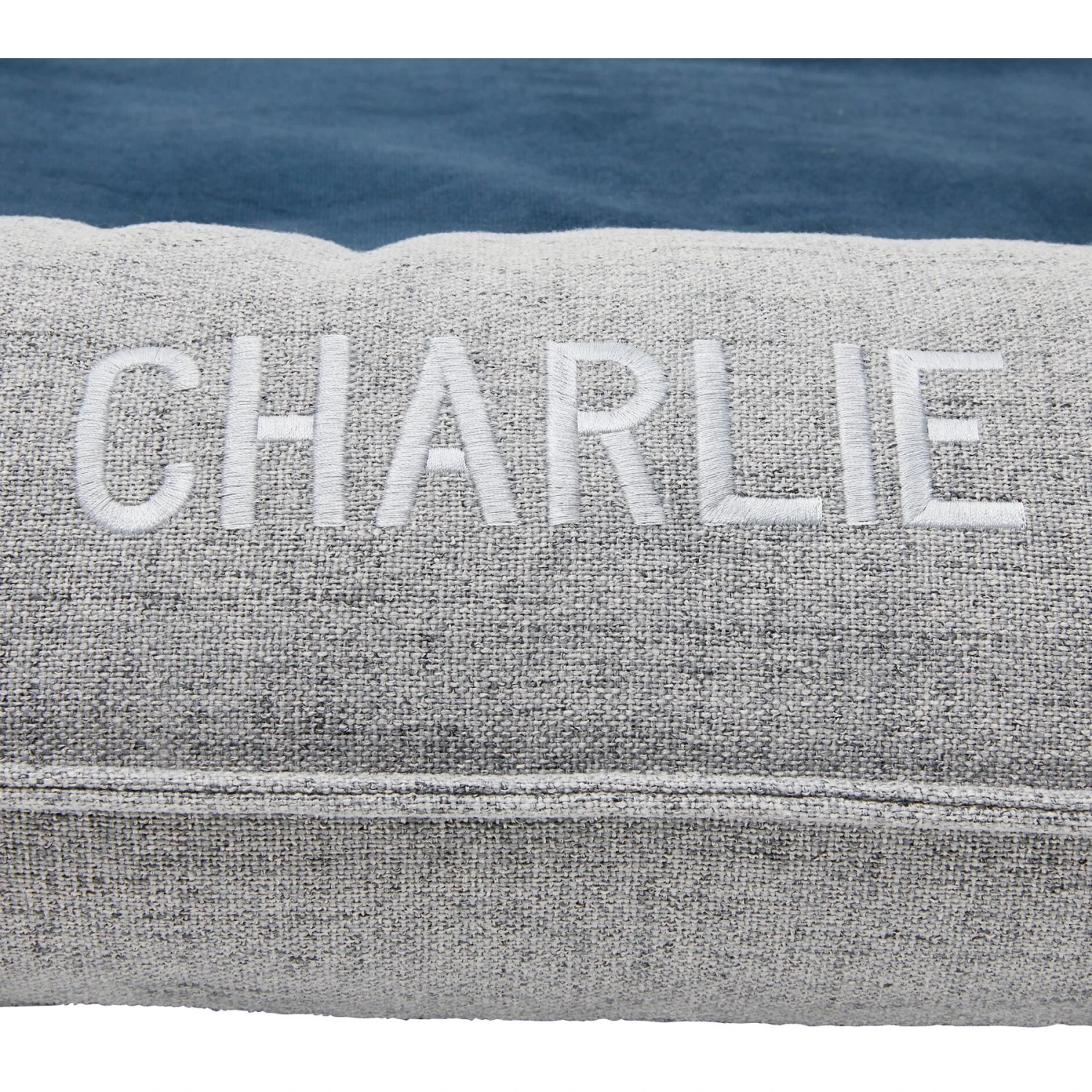 Frisco Orthopedic Personalized Bolster Dog Bed W/Removable Cover, Harbour Blue, Large 8 Frisco Orthopedic Personalized Bolster Dog Bed W/Removable Cover, Harbour Blue, Large - Image 6