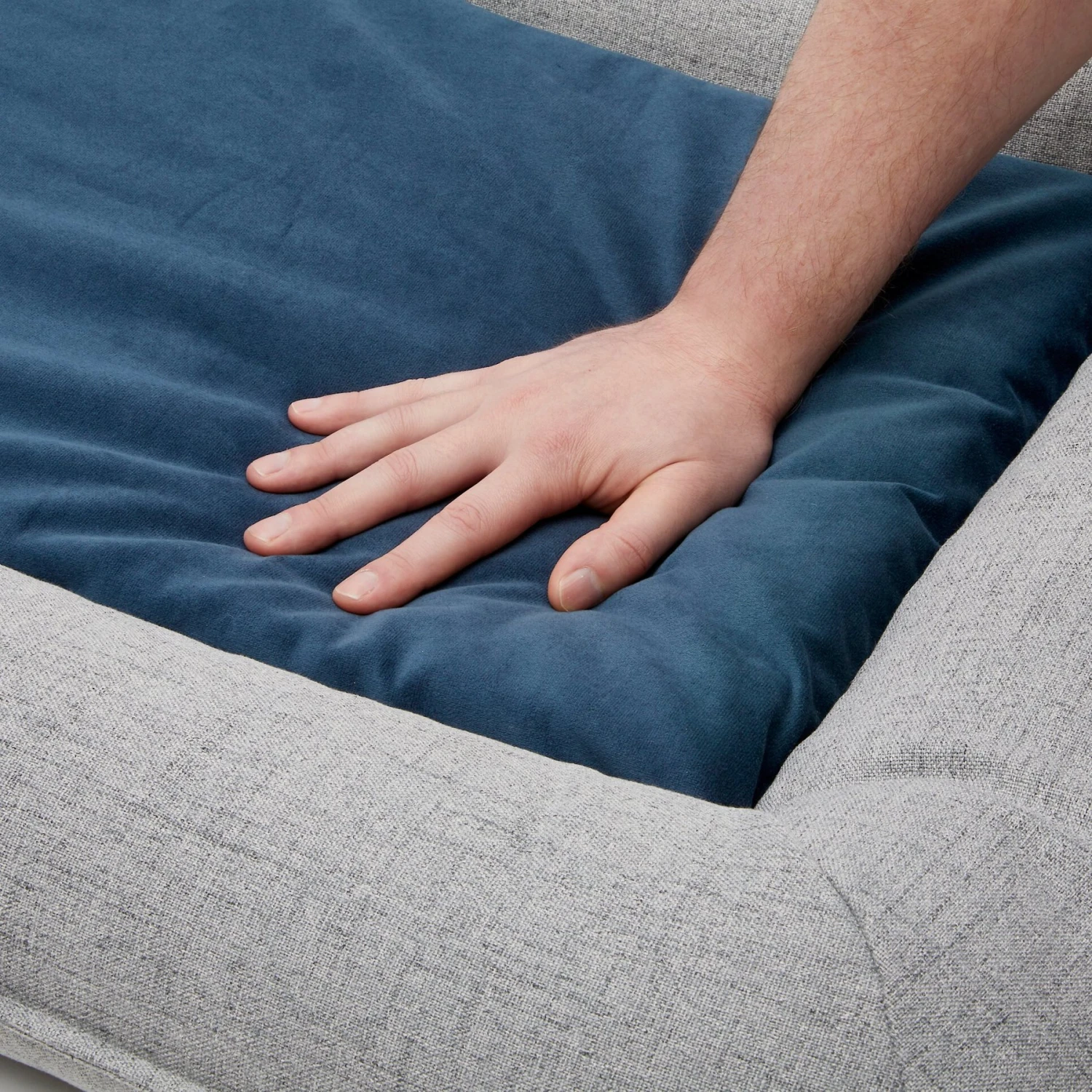 Frisco Orthopedic Personalized Bolster Dog Bed W/Removable Cover, Harbour Blue, Large 9 Frisco Orthopedic Personalized Bolster Dog Bed W/Removable Cover, Harbour Blue, Large - Image 7