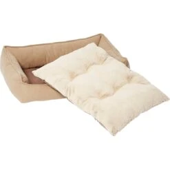 Frisco Faux Felt Flange Edge Bolster Cat & Dog Bed 10 Frisco Faux Felt Flange Edge Bolster Cat & Dog Bed -Frisco 255166 PT2. AC SS1800 V1616011910