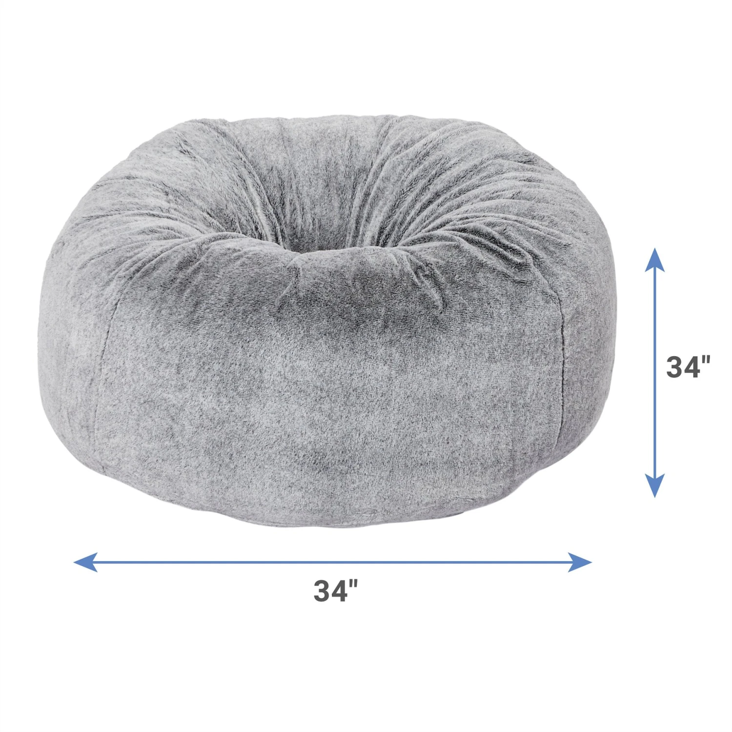 Frisco Plush Pouf Pillow Cat & Dog Bed 4 Frisco Plush Pouf Pillow Cat & Dog Bed - Image 2
