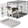 Frisco Fold & Carry Double Door Collapsible Wire Dog Crate & Frisco Gray Basket Weave Dog Crate Mat 2 Frisco Fold & Carry Double Door Collapsible Wire Dog Crate & Frisco Gray Basket Weave Dog Crate Mat -Frisco 255477 MAIN. AC SS1800 V1604096520