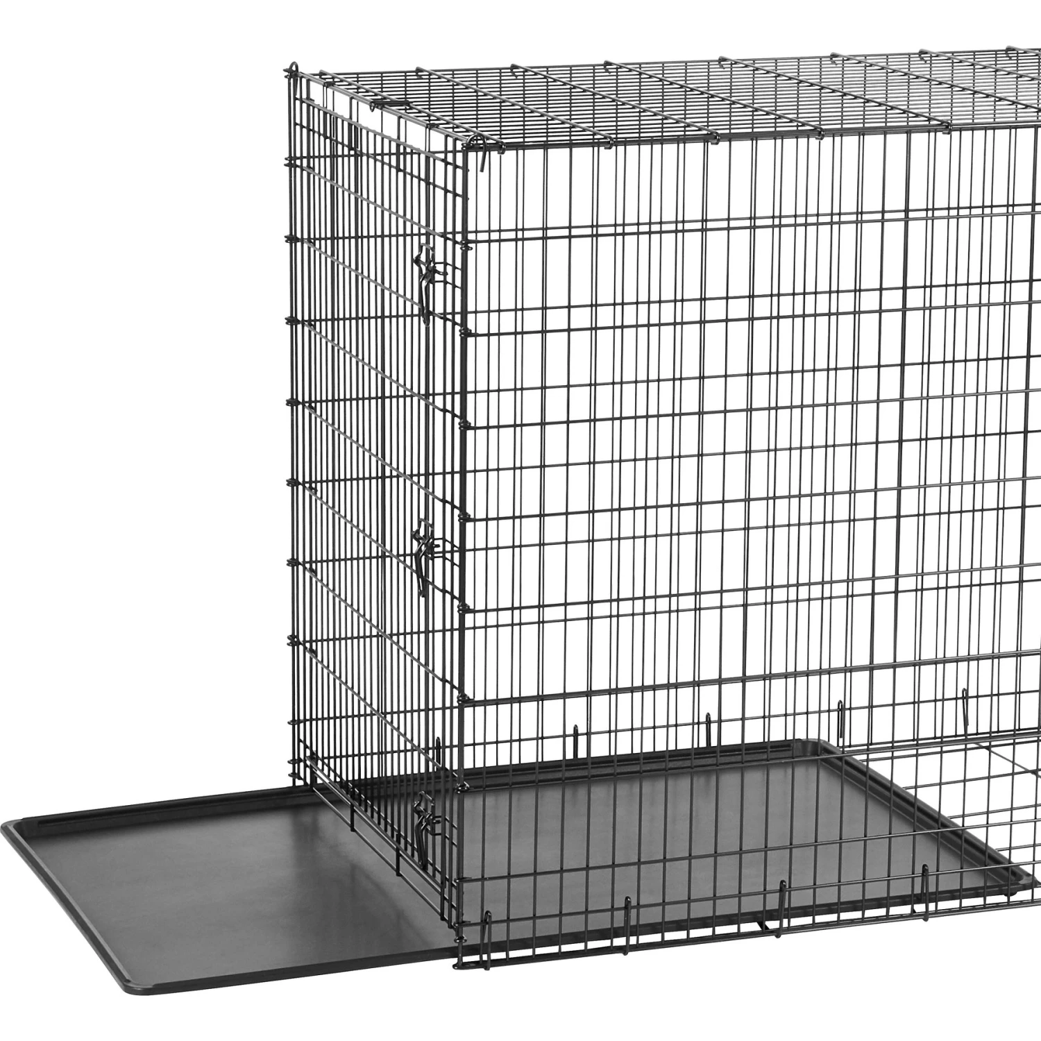 Frisco Heavy Duty Single Door Wire Dog Crate & Frisco Quilted Dog Crate Mat 4 Frisco Heavy Duty Single Door Wire Dog Crate & Frisco Quilted Dog Crate Mat - Image 2