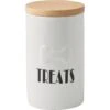 Frisco Ceramic Treat Jar With Wood Lid -Frisco 256050 MAIN. AC SS1800 V1615313783