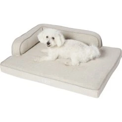 Frisco Faux Linen Corner Personalized Bolster Dog Bed W/Removable Cover 11 Frisco Faux Linen Corner Personalized Bolster Dog Bed W/Removable Cover -Frisco 262158 PT2. AC SS1800 V1615568495