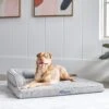 Frisco Faux Linen Corner Personalized Bolster Dog Bed W/Removable Cover, Harbour Blue, XL 1 Frisco Faux Linen Corner Personalized Bolster Dog Bed W/Removable Cover, Harbour Blue, XL -Frisco 262161 MAIN. AC SS1800 V1615828300