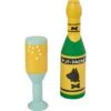 Frisco Champagne & Flute Latex Squeaky Dog Toy -Frisco 264430 MAIN. AC SS1800 V1618924048