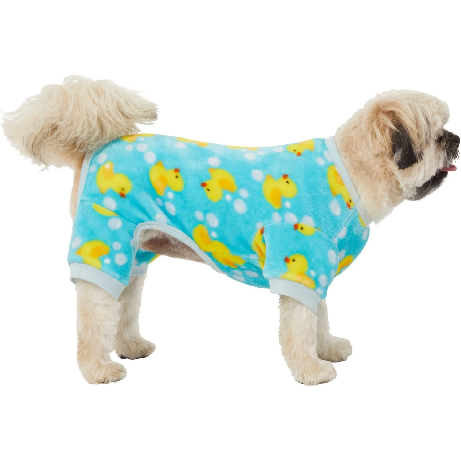 Frisco Dog & Cat Cozy Plush Fleece PJs, Rubber Ducky 5 Frisco Dog & Cat Cozy Plush Fleece PJs, Rubber Ducky - Image 3