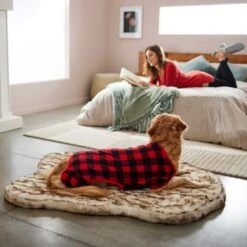 Frisco Dog & Cat Cozy Polar Fleece PJs, Red Plaid -Frisco 268510 PT5. AC SS1800 V1637708508