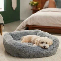Frisco 21 Frisco Eyelash Rectangular Bolster Cat & Dog Bed