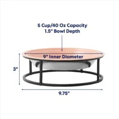 Frisco Elevated Non-skid Stainless Steel Dog & Cat Bowl -Frisco 277523 PT1. AC SS1800 V1692728249