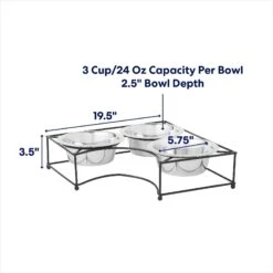 Frisco Multi Pet Feeding Corner 3-Bowls Stainless Steel Dog & Cat Bowl -Frisco 277561 PT1. AC SS1800 V1692728246