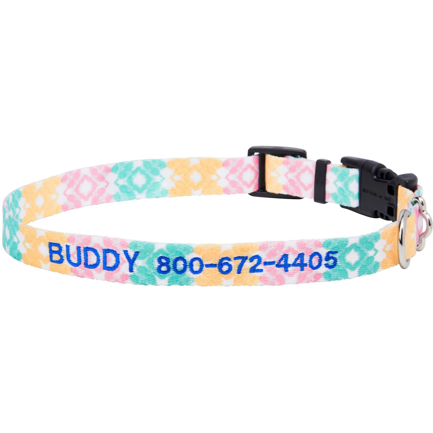 Frisco Pastel Tie Dye Polyester Personalized Dog Collar 3 Frisco Pastel Tie Dye Polyester Personalized Dog Collar