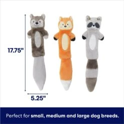 Frisco Forest Friends Stuffing-Free Skinny Plush Squeaky Dog Toy -Frisco 286571 PT1. AC SS1800 V1695760957