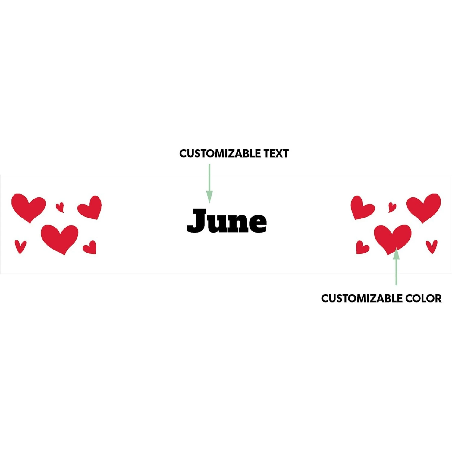 Frisco Hearts Ceramic Personalized Dog Bowl 4 Frisco Hearts Ceramic Personalized Dog Bowl - Image 2