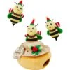 Frisco Holiday Bee Merry Hide & Seek Puzzle Plush Squeaky Dog Toy 2 Frisco Holiday Bee Merry Hide & Seek Puzzle Plush Squeaky Dog Toy -Frisco 287099 MAIN. AC SS1800 V1694813159