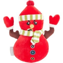 Frisco Holiday Naughty Or Nice Snowman Reversible Plush Squeaky Dog Toy -Frisco 287219 PT1. AC SS1800 V1632799890