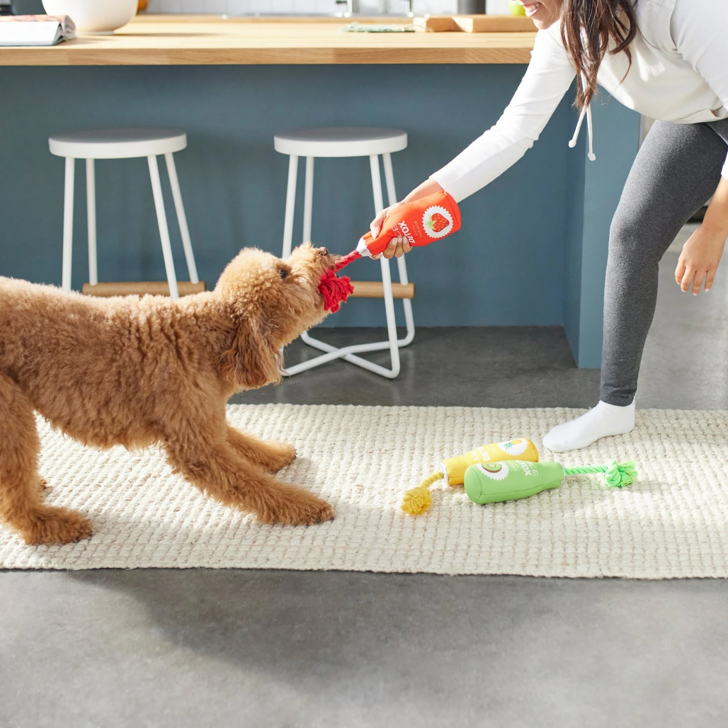 Frisco New Year, New Me Juice Cleanse Plush Squeaky Dog Toy 5 Frisco New Year, New Me Juice Cleanse Plush Squeaky Dog Toy - Image 3