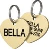 Frisco Brass Personalized Dog & Cat ID Tag, Heart -Frisco 296197 MAIN. AC SS1800 V1640182889