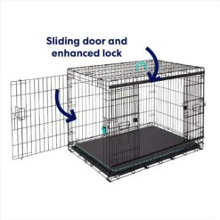 Frisco Heavy Duty Enhanced Lock Sliding Double Door Fold & Carry Wire Dog Crate & Mat Kit 15 Frisco Heavy Duty Enhanced Lock Sliding Double Door Fold & Carry Wire Dog Crate & Mat Kit -Frisco 297461 PT6. AC SS1800 V1633115281