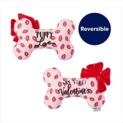 Frisco Valentine My First Valentine's Bone Reversible Plush Squeaky Dog Toy 9 Frisco Valentine My First Valentine's Bone Reversible Plush Squeaky Dog Toy -Frisco 298945 PT2. AC SS1800 V1703016817