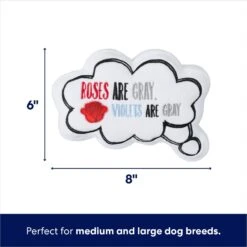 Frisco Valentine Be My Valentine Thought Bubble Reversible Plush Squeaky Dog Toy -Frisco 298947 PT1. AC SS1800 V1701364812