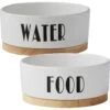 Frisco Ceramic Water Dog & Cat Bowl With Wood Base & Frisco Ceramic Food Dog & Cat Bowl With Wood Base -Frisco 302424 MAIN. AC SS1800 V1623063765