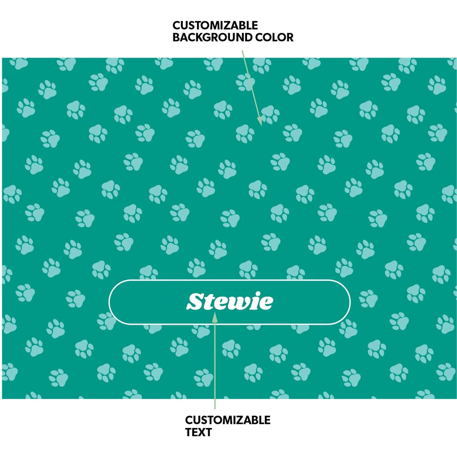 Frisco Personalized Paws Sherpa Cat & Dog Blanket, 30" X 40" 6 Frisco Personalized Paws Sherpa Cat & Dog Blanket, 30" X 40" - Image 4